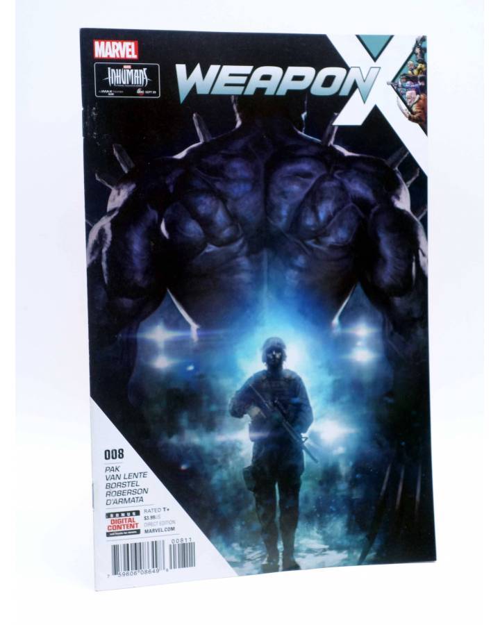Cubierta de WEAPON X 8 (Pak / Van Lente / Borstel) Marvel 2017. VF
