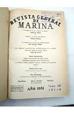 Muestra 6 de REVISTA GENERAL DE MARINA TOMOS 140 Y 141. AÑO 1951 COMPLETO. ENE-DIC. 752+716 PÁGS (Vvaa) Ministerio de Ma
