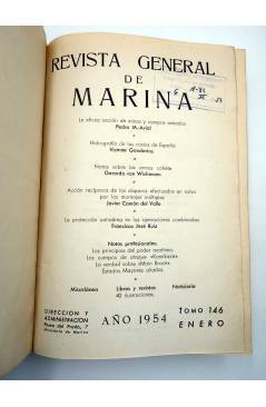 Muestra 1 de REVISTA GENERAL DE MARINA TOMOS 146 Y 147. AÑO 1954 COMPLETO. ENE-DIC. 946+898 PÁGS (Vvaa) Ministerio de Ma