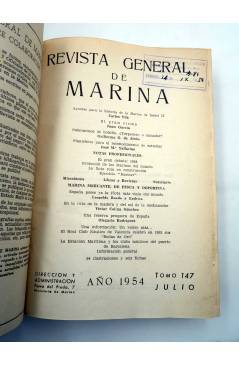 Muestra 4 de REVISTA GENERAL DE MARINA TOMOS 146 Y 147. AÑO 1954 COMPLETO. ENE-DIC. 946+898 PÁGS (Vvaa) Ministerio de Ma