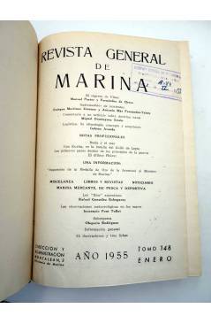 Muestra 1 de REVISTA GENERAL DE MARINA TOMOS 148 Y 149. AÑO 1955 COMPLETO. ENE-DIC. 830+680 PÁGS (Vvaa) Ministerio de Ma
