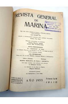 Muestra 5 de REVISTA GENERAL DE MARINA TOMOS 148 Y 149. AÑO 1955 COMPLETO. ENE-DIC. 830+680 PÁGS (Vvaa) Ministerio de Ma