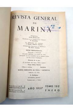 Muestra 1 de REVISTA GENERAL DE MARINA TOMO 151. JULIO-DICIEMBRE 1956. 656 PÁGS (Vvaa) Ministerio de Marina 1956