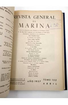 Muestra 2 de REVISTA GENERAL DE MARINA TOMO 151. JULIO-DICIEMBRE 1956. 656 PÁGS (Vvaa) Ministerio de Marina 1956
