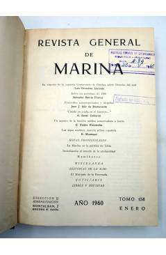 Muestra 1 de REVISTA GENERAL DE MARINA TOMOS 158 Y 159. AÑO 1960 COMPLETO. ENE-DIC. 778+744 PÁGS (Vvaa) Ministerio de Ma