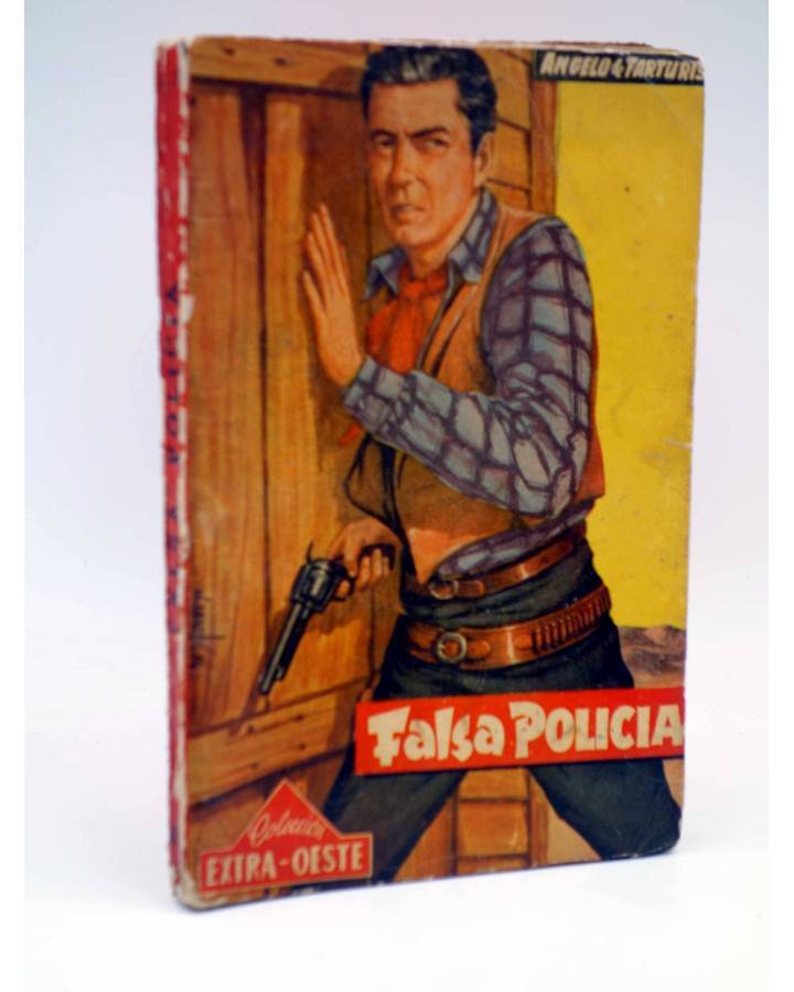 Cubierta de COLECCIÓN EXTRA OESTE 497. FALSA POLICIA (Angelo De Tarturis) Rollán 1958