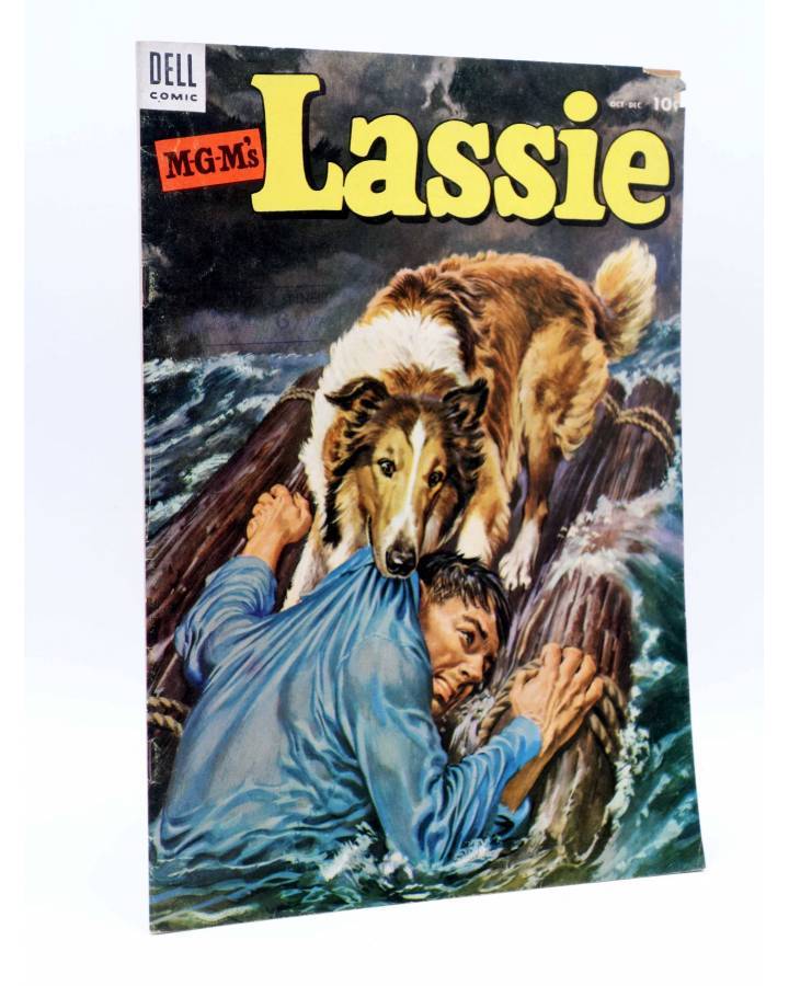 Cubierta de MGM'S LASSIE 13. ORIGINAL USA (Vvaa) Dell Comics 1953. VG