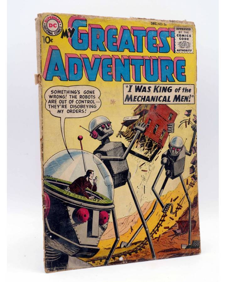 Cubierta de MY GREATEST ADVENTURE 26 (Mort Meskin) DC Comics 1958. GD
