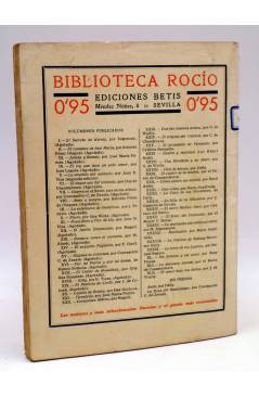 Contracubierta de BIBLIOTECA ROCÍO 42 XLII. EL AMOR BAJO LOS HIELOS (G. De Wally) Betis Circa 1939