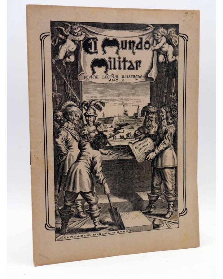 Cubierta de EL MUNDO MILITAR. REVISTA DECENAL ILUSTRADA. AÑO X Nº 345 (Vvaa) Miguel Gistau 1917