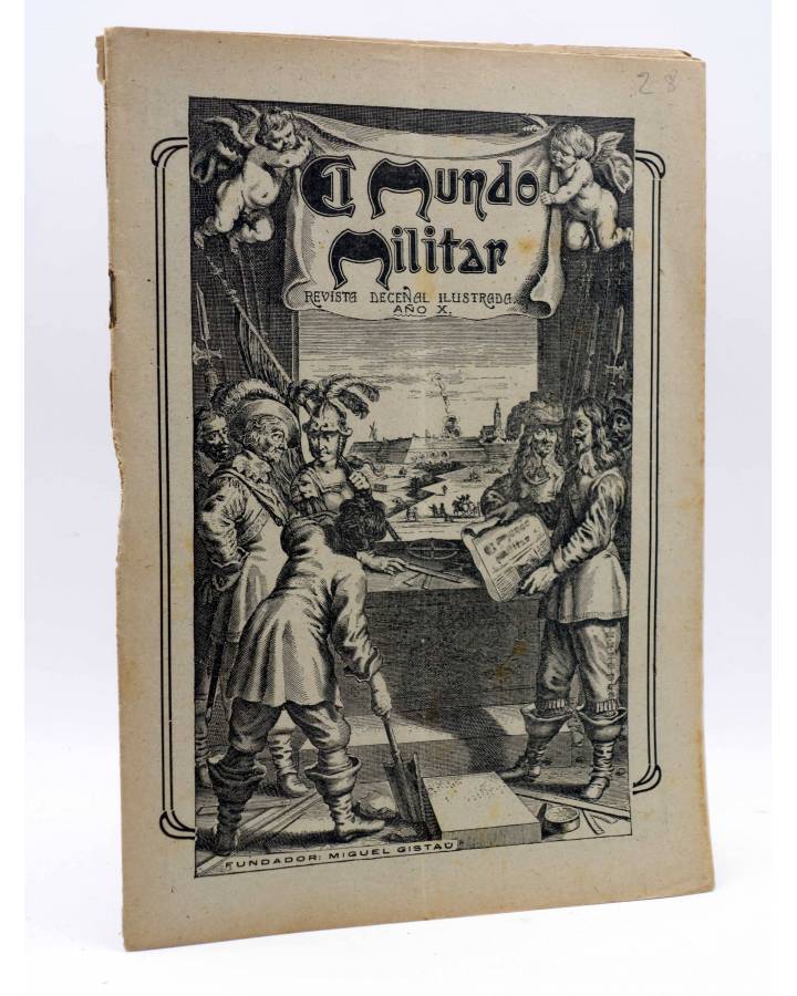 Cubierta de EL MUNDO MILITAR. REVISTA DECENAL ILUSTRADA. AÑO X Nº 350 (Vvaa) Miguel Gistau 1917