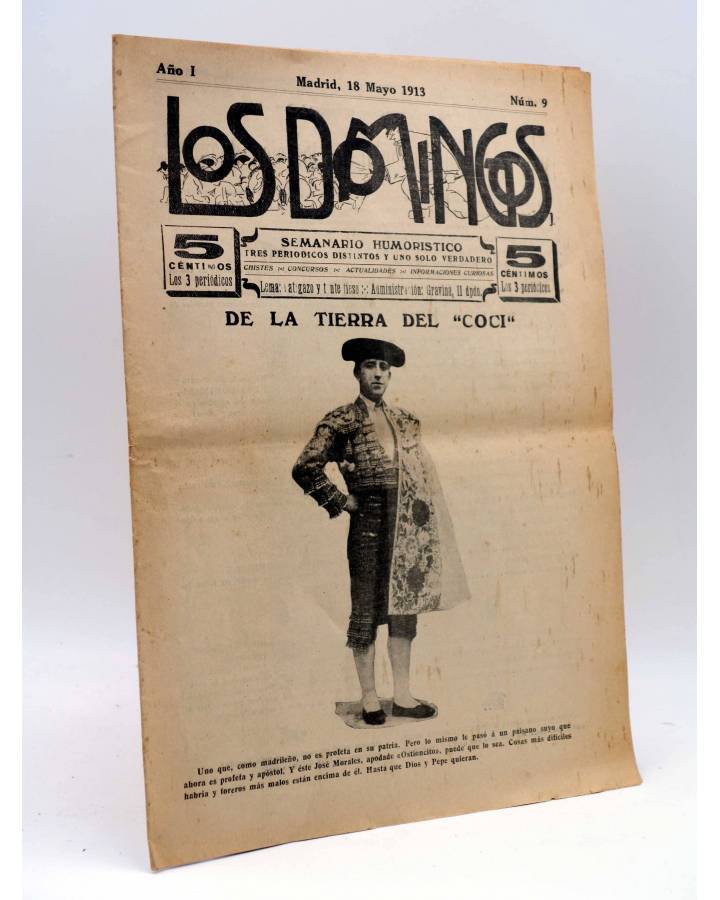 Cubierta de LOS DOMINGOS AÑO I Nº 9. SEMANARIO HUMORÍSTICO (Vvaa) Los Domingos 1913