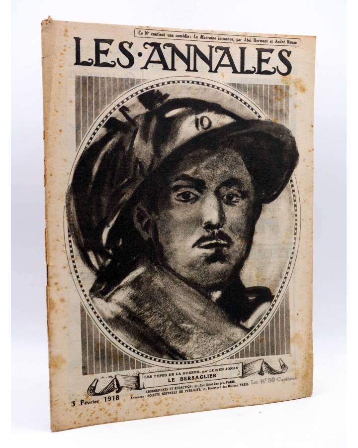 Cubierta de LES ANNALES POLITIQUES ET LITTERAIRES 1806. REVUE UNIVERSELLE. 3 FEVRIER 1918. Les Annales Politiques et Lit