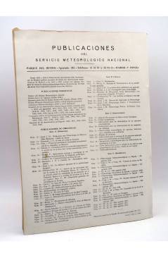 Contracubierta de BOLETÍN MENSUAL CLIMATOLÓGICO SEL SERVICIO METEORÓGICO NACIONAL. MINISTERIO DEL AIRE. ABRIL 1960