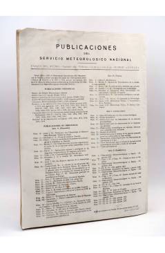 Contracubierta de BOLETÍN MENSUAL CLIMATOLÓGICO SEL SERVICIO METEORÓGICO NACIONAL. MINISTERIO DEL AIRE. JUNIO 1960
