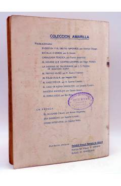 Contracubierta de COLECCIÓN AMARILLA 11. EL DOBLE JUEGO (Ben Bolt) Maucci Circa 1940