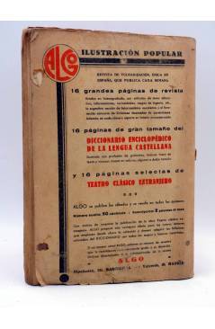 Contracubierta de LA NOVELA AVENTURA 6. UNO EN TRES (S.A. Steeman) Hymsa 1933