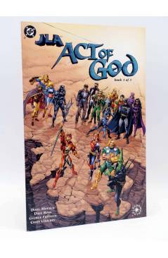 Cubierta de JLA: ACT OF GOD. BOOK 3 OF 3. ELSEWORLDS (Moench / Ross / Freeman) DC Comics 2001. Formato Prestigio. FN/VF