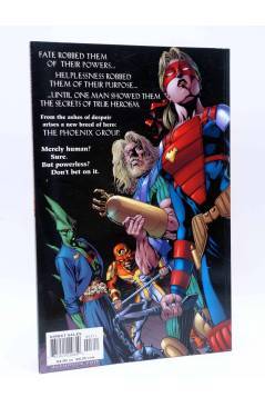 Contracubierta de JLA: ACT OF GOD. BOOK 3 OF 3. ELSEWORLDS (Moench / Ross / Freeman) DC Comics 2001. Formato Prestigio. 