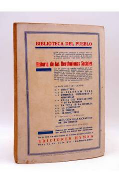 Contracubierta de LA NOVELA AVENTURA 132. LOS PERROS DE LA DISCORDIA (Charles Ballew) Hymsa 1937