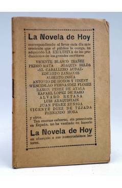 Cubierta de LA NOVELA DE HOY 70. PAZ SUPREMA (Luís Araquistain / M. Ramos) Atlántida 1923