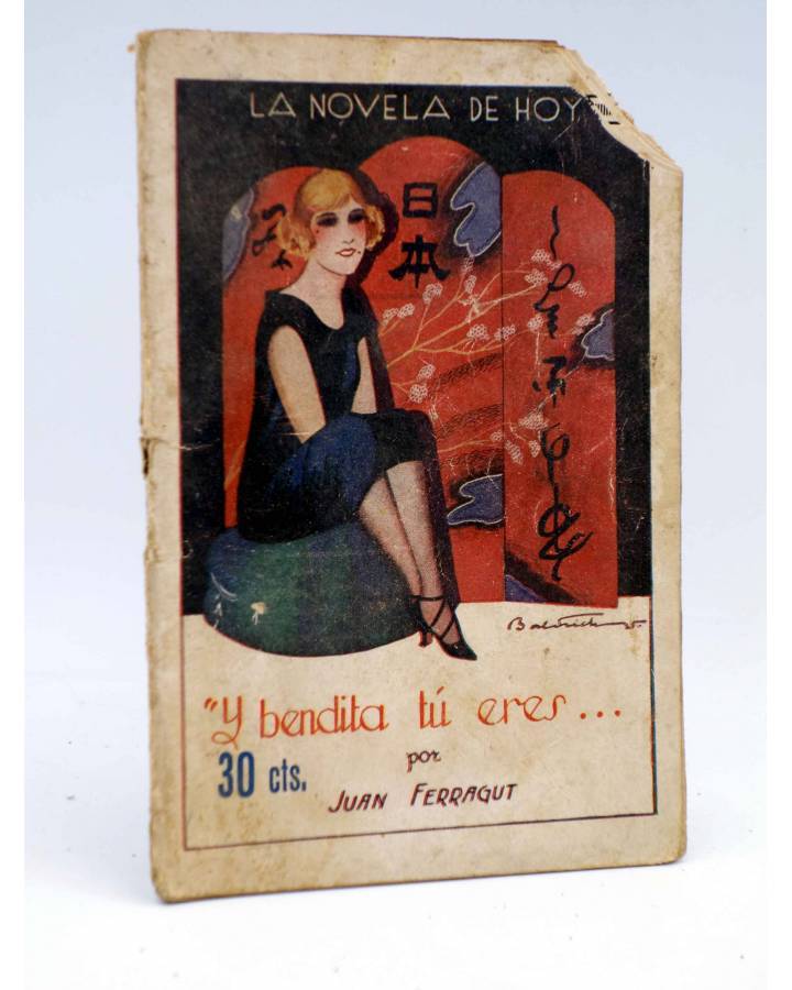 Cubierta de LA NOVELA DE HOY 190. Y BENDITA TU ERES… (Juan Ferragut / Baldrich) Atlántida 1926