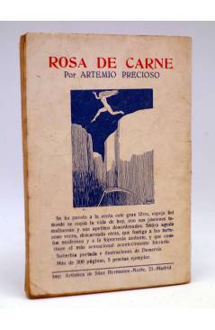 Contracubierta de LA NOVELA DE HOY 201. EL REY LEAR IMPRESOR (Blasco Ibáñez / Varela De Seijas) Atlántida 1926