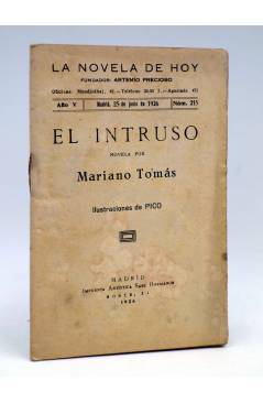 Cubierta de LA NOVELA DE HOY 215. EL INTRUSO (Mariano Tomás / Pico) Atlántida 1926