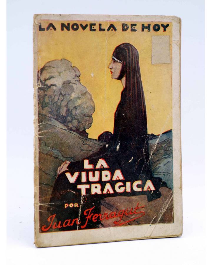 Cubierta de LA NOVELA DE HOY 303. LA VIUDA TRÁGICA (Juan Ferragut / Máximo Ramos) Atlántida 1928