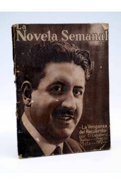 Cubierta de LA NOVELA SEMANAL 2. LA VENGANZA DEL RECUERDO (El Cabalero Audaz / Bartolozzi) Prensa Gráfica 1921