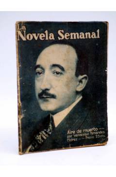 Cubierta de LA NOVELA SEMANAL 9. AIRE DE MUERTO (W. Fernández Flórez / Sirio) Prensa Gráfica 1921