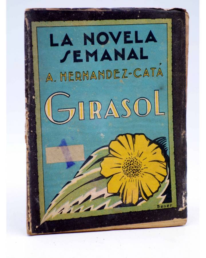 Cubierta de LA NOVELA SEMANAL 149. GIRASOL (A. Hernández Catá) Prensa Gráfica 1924