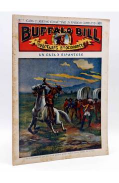Cubierta de BUFFALO BILL. AVENTURA EMOCIONANTES 7. UN DUELO ESPANTOSO. Sopena Circa 1900