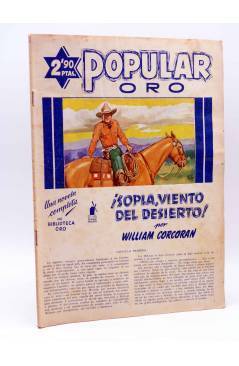 Cubierta de POPULAR ORO 3. SOPLA VIENTO DEL DESIERTO (William Corcorán) Molino 1951