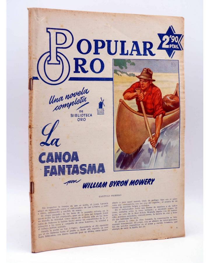 Cubierta de POPULAR ORO 5. LA CANOA FANTASMA (Wiliam Byron Mowery) Molino 1951