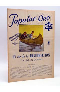 Cubierta de POPULAR ORO 12. EL RÍO DE LA RESURRECCIÓN (W. Byron Mowery) Molino 1951