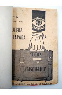 Cubierta de NOVELAS DE ESPIONAJE 17. LUCHA SOLAPADA (John Lack) Tesoro 1964