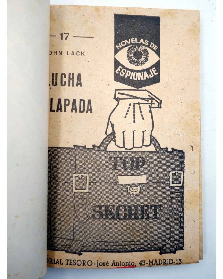 Cubierta de NOVELAS DE ESPIONAJE 17. LUCHA SOLAPADA (John Lack) Tesoro 1964