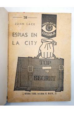 Muestra 1 de NOVELAS DE ESPIONAJE 28. ESPÍAS EN LA CITY (John Lack) Tesoro 1964