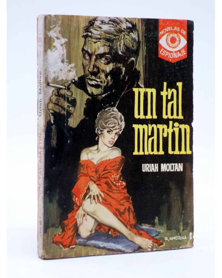 Cubierta de NOVELAS DE ESPIONAJE 31. UN TAL MARTIN (Uriah Moltan) Tesoro 1964