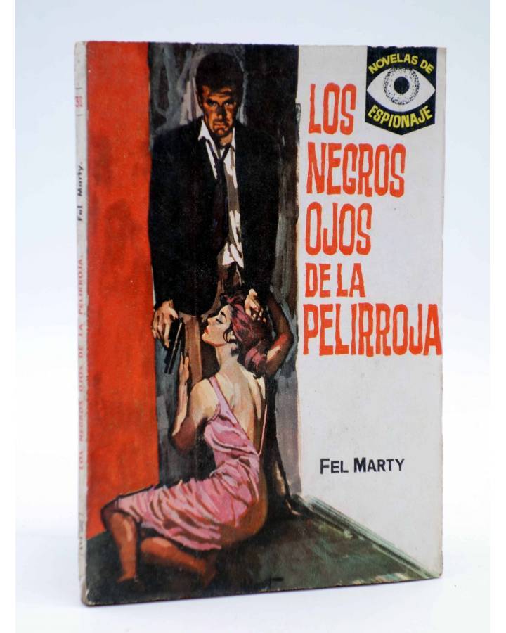Cubierta de NOVELAS DE ESPIONAJE 32. LOS NEGROS OJOS DE LA PELIRROJA (Fel Marty) Tesoro 1964