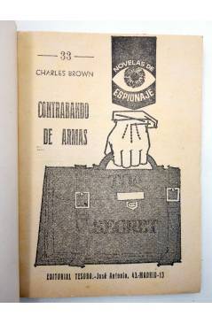 Muestra 1 de NOVELAS DE ESPIONAJE 33. CONTRABANDO DE ARMAS (Charles G. Brown) Tesoro 1964