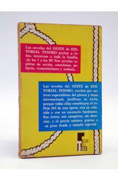 Contracubierta de NOVELAS DEL OESTE 46. SEIS DÍAS DE ANGUSTIA (Al Piemont) Tesoro 1963