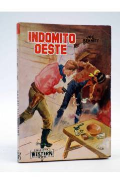 Cubierta de COLECCIÓN WESTERN 14. INDÓMITO OESTE (Joe Bennet) Valenciana 1961. Sello en cubierta