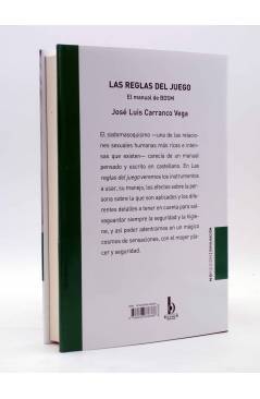 Contracubierta de LAS REGLAS DEL JUEGO. EL MANUAL DE BDSM (José Luís Carranco Vega) B 2008