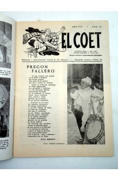 Muestra 1 de EL COET AÑO XIX Nº 19. REVISTA FALLERA. AÑO 1963 (Vvaa) Valenciana 1963. FALLAS VALENCIA