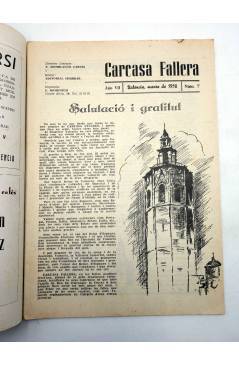 Muestra 1 de CARCASA FALLERA AÑO VII Nº 7. REVISTA DE FALLAS. CUBIERTA SEGRELLES (Vvaa) Valencia 1958