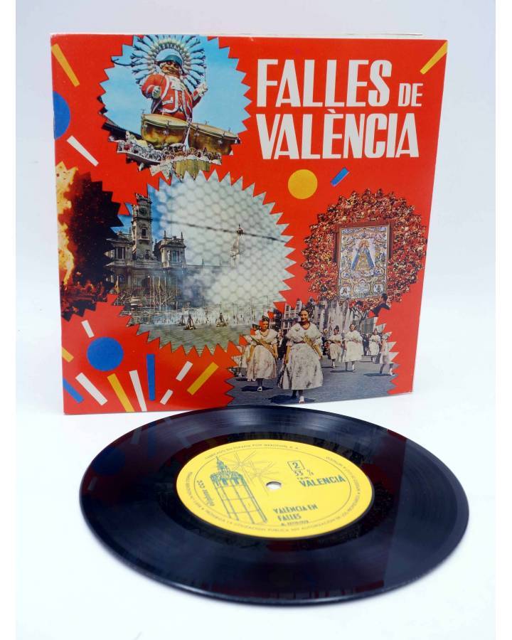 Cubierta de FALLES FALLAS DE VALENCIA. CUADERNO CON VINILO. EN FUNDA DE PLÁSTICO. SIN USO. Ediphone 1970