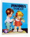 Cubierta de PINTORES TORAY SERIE G 11. NIÑO PINTANDO NIÑA (Rosa Galcerán) Toray 1986