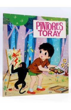 Cubierta de PINTORES TORAY SERIE G 21. NIÑO EN EL BOSQUE CON MONO PINTOR (Antonio Ayné) Toray 1973